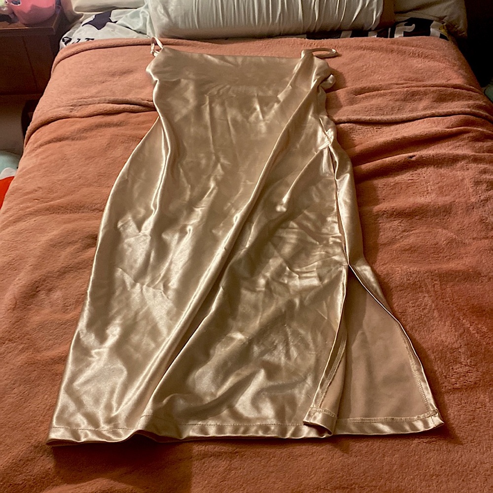 Prom dress, gold/rose gold,